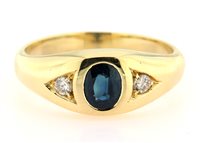 Anillo Forever Gioielli Hombre Anello Diamanti in Oro Zaffiro 0.85 Ct FGAN00322 - FGAN00322